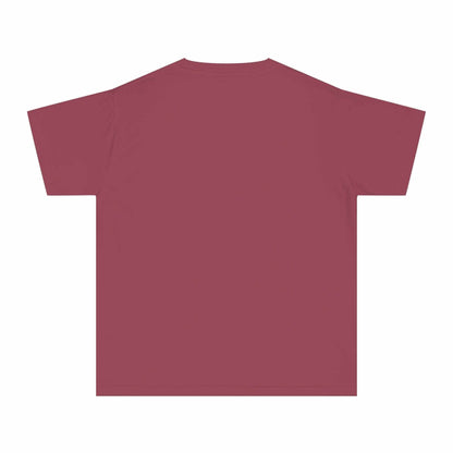 Boys' T-shirt in red, featuring David and Goliath theme, classic fit, 100% cotton.