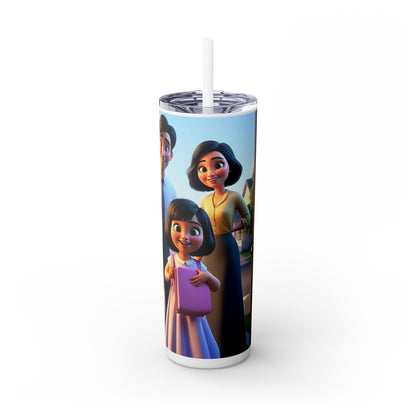 Tumbler - Skinny with Straw, 20oz  - Family in Ministry-Girl