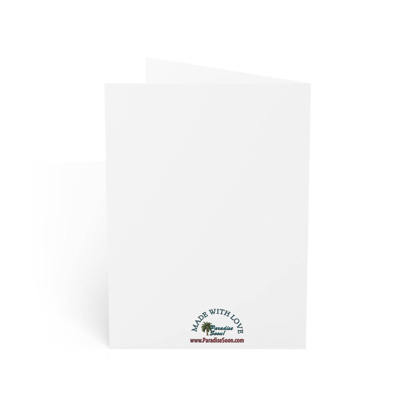 Greeting card with "No Sickness" message, includes envelopes, printed on 270gsm paper.