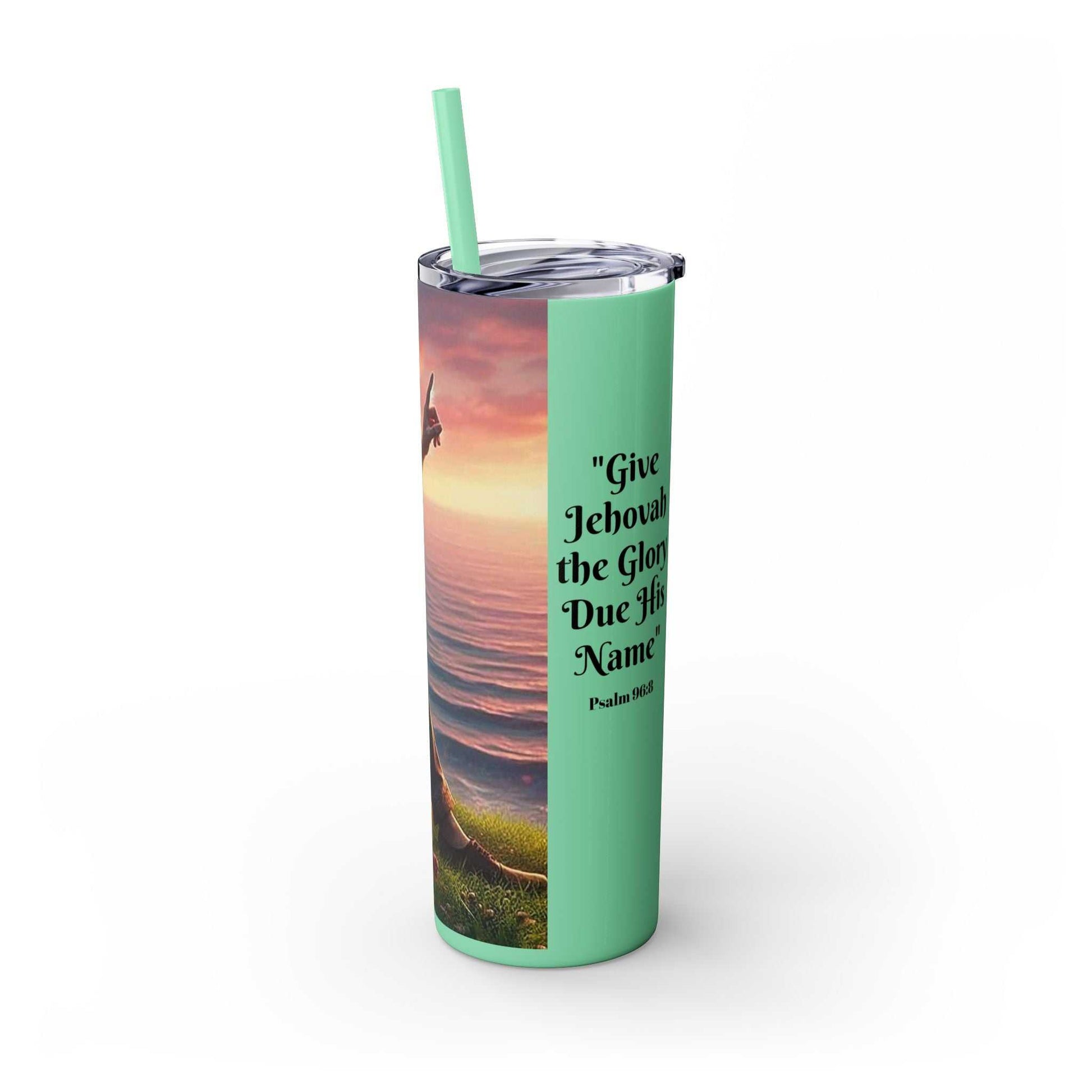 2025 Jehovah's Witnesses Year Text Tumbler, 20oz, Stainless Steel, Matte or Glossy Finish.