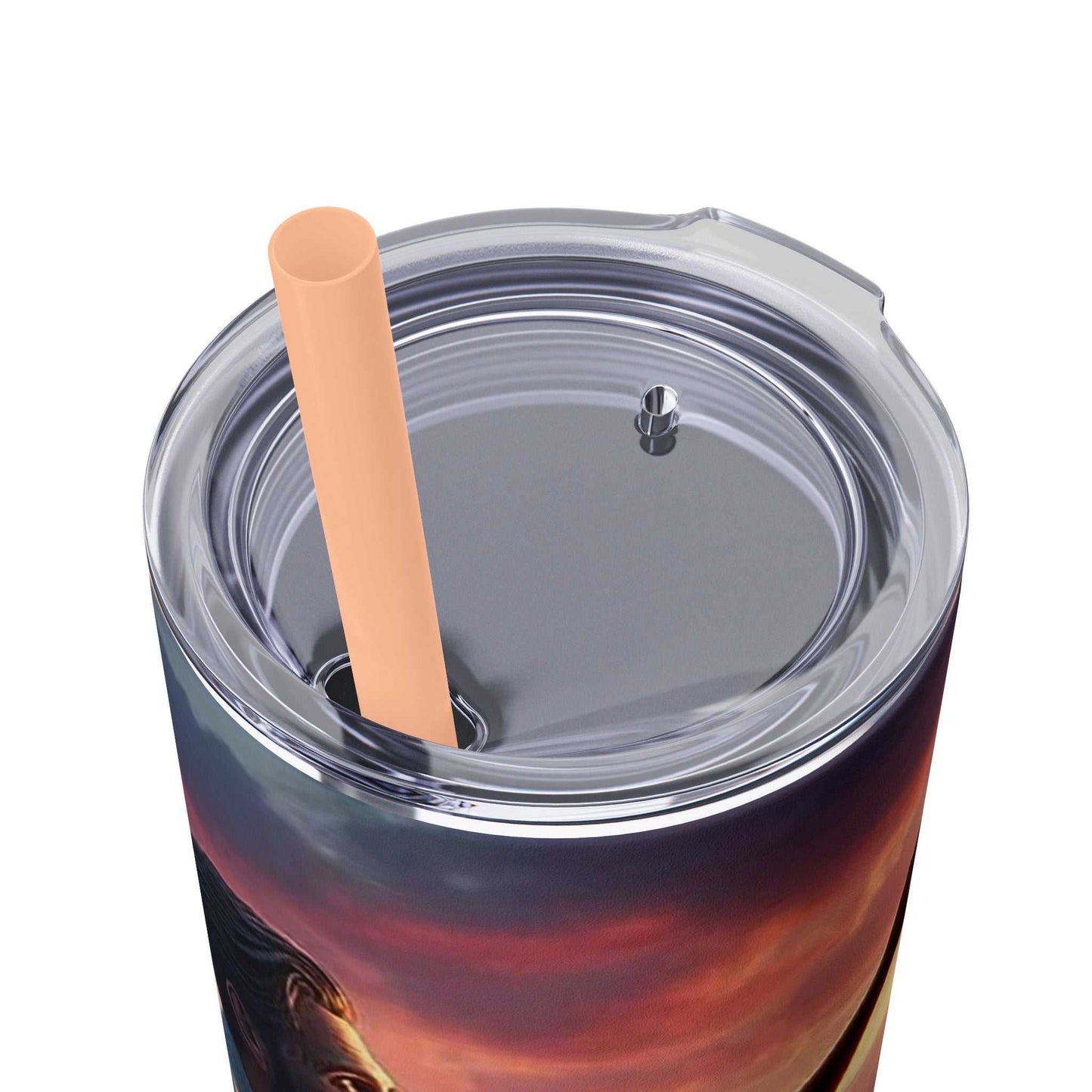 Tumbler featuring 2025 Year Text for Jehovah's Witnesses, 20oz capacity, BPA-free with matching straw.