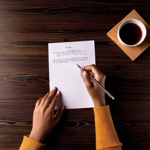 Handwritten greeting card service with a person writing on paper, next to a cup of coffee.